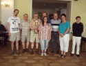 Vítězná Lokomotiva Brno s pohárem,  hráli ve složení zleva Lubomír Riška, František Vykydal, Jiří Vachek, Jan Uhmann  a Jan Kalendovský.jpg